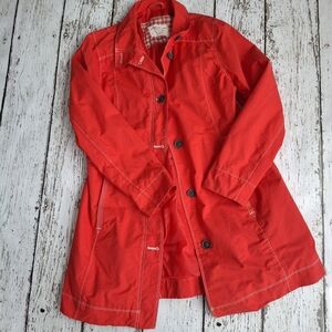 Eddie Bauer Red Jacket with Checkered Lining